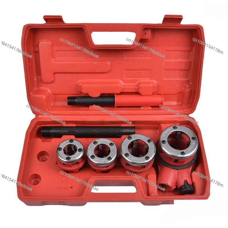 NEW 4 --1.2 inch Durable Screw Threading Machine Manual Threading Machine Water Pipe hinge twist plate die threading kit