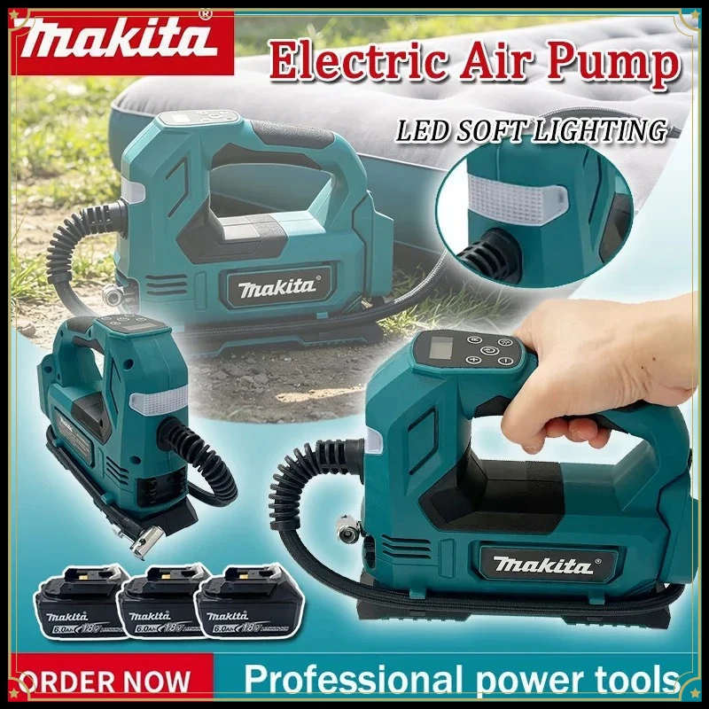 makita-18v-for-cars-motorcycles-brushless-air-pump-cordless-air-inflator-portable-tyre-pump-with-digital-displaytool