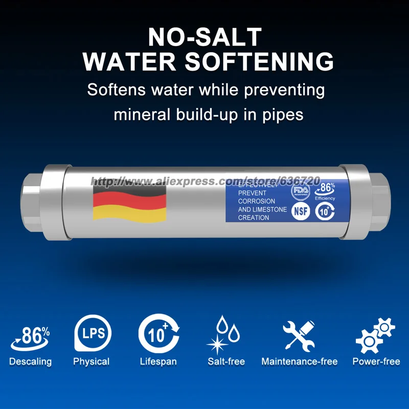 LPS مقياس المنزل كله تثبيط نظام منقي المياه المضمن Descaler منقي مرشح المياه نظام تخفيض مقياس المنزل