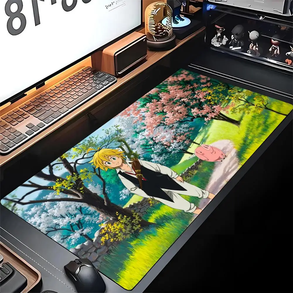 

The Seven Deadly Sins Mouse Pad Edge Big Gaming Locking Computer Gamer Anime Large Rubber Art Mousepad Laptop Desk Mat