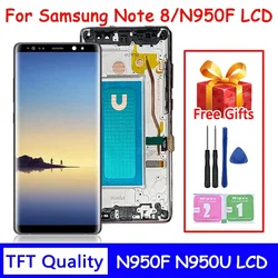 New Note8 Display Screen With Frame For Samsung Note8 N950F N950U N950W N950FD Note 8 LCD Display Touch Screen DigitizerAssembly