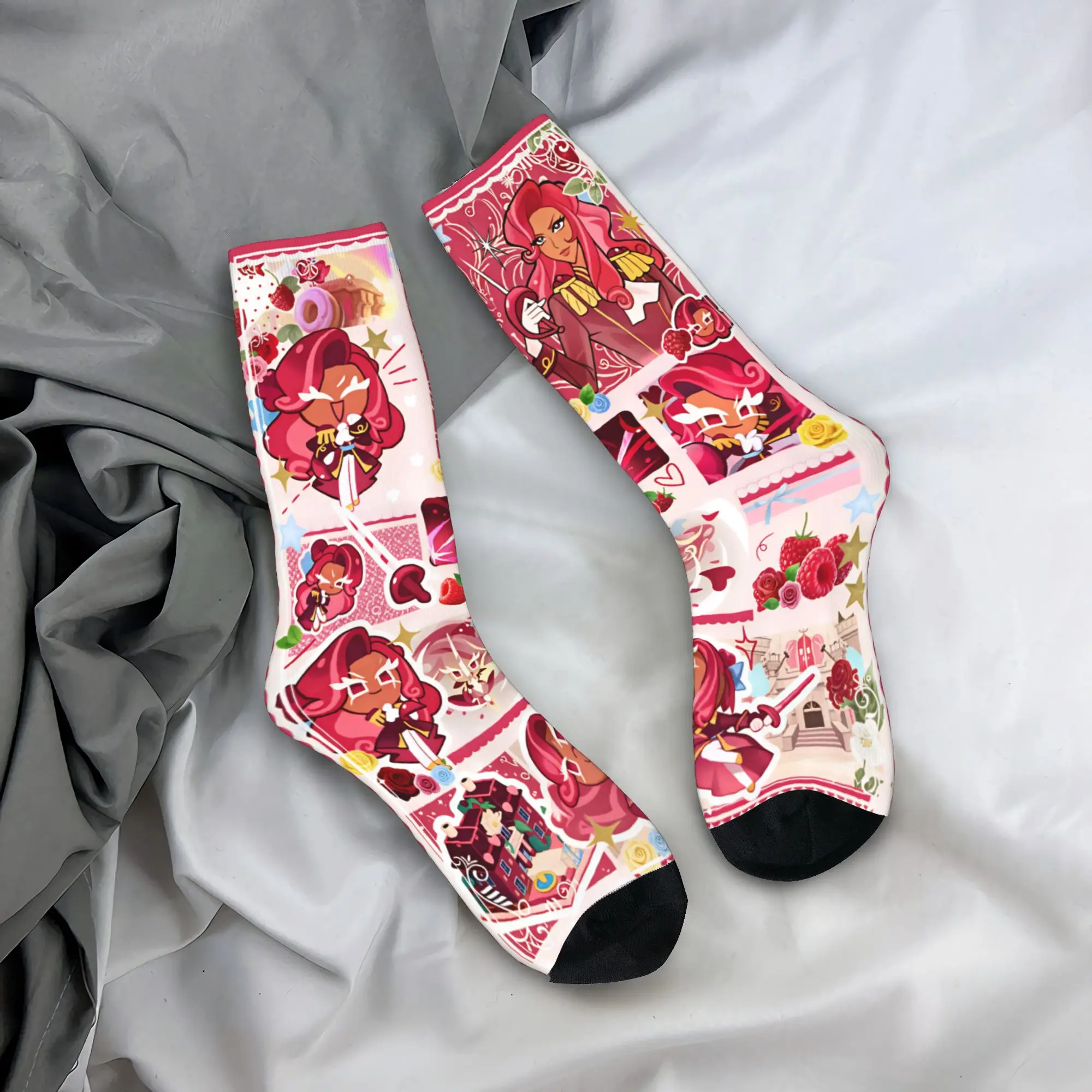 Men Socks Shadow Milk  Cookie Run Kingdom Stockings Autumn Novelty Soft Socks Graphic Outdoor Anti Skid Socks