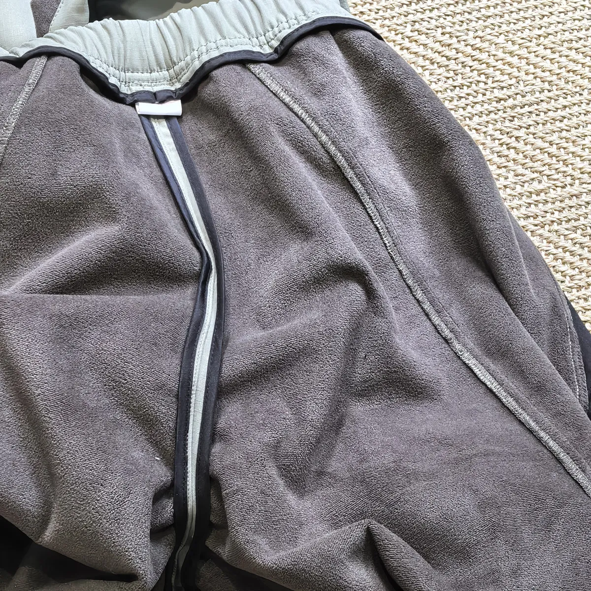 Amekaji Wear Outdoor Mountain Hiking Solid Color Casual Pants Overalls Winter Thickened Velvet Padded All-Matching Men Fashion