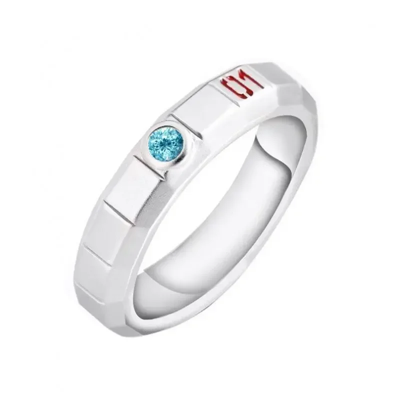 Sweet and cute Hatsune Miku peripheral two-dimensional anime men and women personality simple creative fashion versatile ring