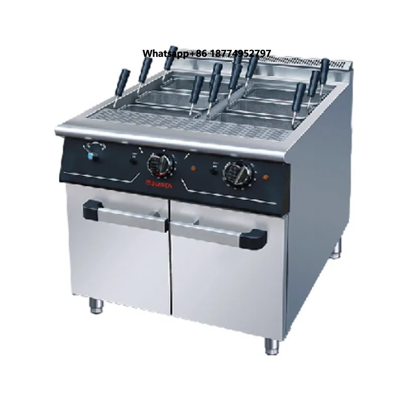 JUSTA Electric Pasta Cooker Cabinet Commercial Noodle Boiler Stainless Steel Cooking Machine Restaurant Fast-Food Kitchen