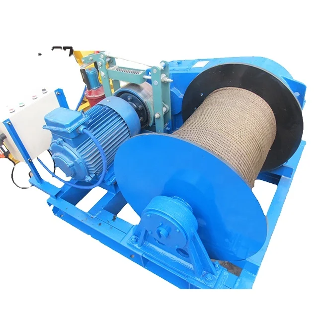 China Fast Speed Winch Manufacturer 220V 3Phase Wireless Remote Controlled Electric Winch For Sale
