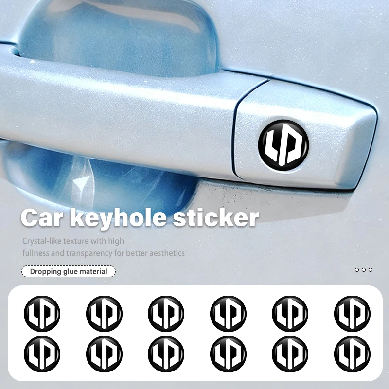 Car Logo Door Lock Eye Sticker Protector Against Dirt Sticker For Leapmotor T03 S01 C16 C11 C01 C10 2022 2023 2021