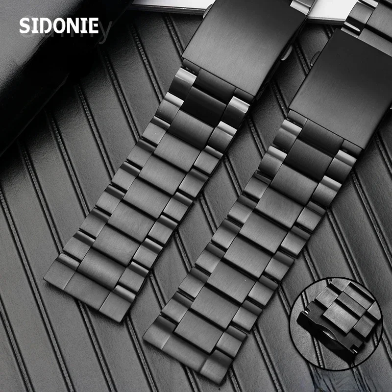 Watchband for DIESEL Solid Stainless Steel Watch Strap Dz4318 4323 4283 Watch Bracelet Men\'s 26mm Black Watch Band