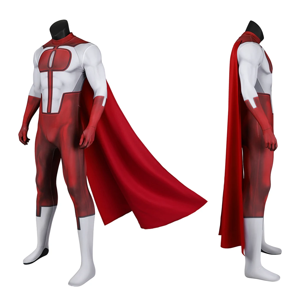 Macacão para impressão 3D Masculino, Nola Grayson 1 Traje Cosplay, Bodysuit Mortal Kombat, Roupas de Halloween, Capa Vermelha