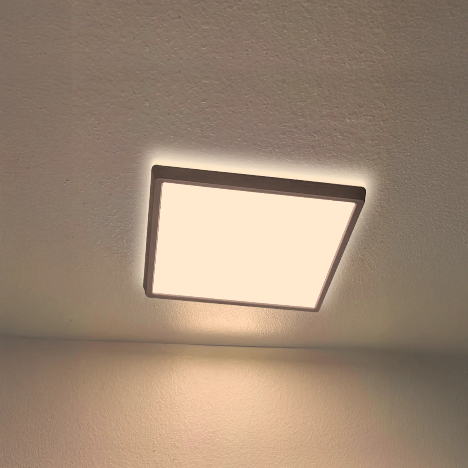 Lampa Sufitowa LED Kwadratowa Ultracienka 24W 3000K-6500K 2400lm IP44 z Pilotem Nowoczesna do Sypialni Lampa LED Pokój Lampa Sufitowa Dekoracja Domu — 2