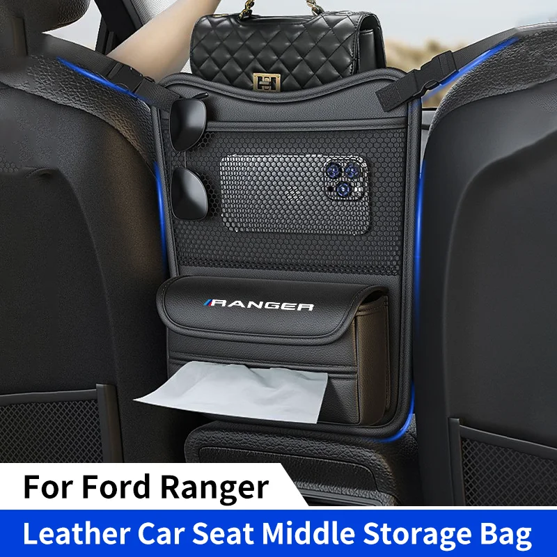 

Средняя вешалка для автомобильного сиденья, сумка для хранения Ford Ranger T9 T6 Raptor, автоматический подвесной органайзер, держатель для сумки, карман для чашки с водой, аксессуар