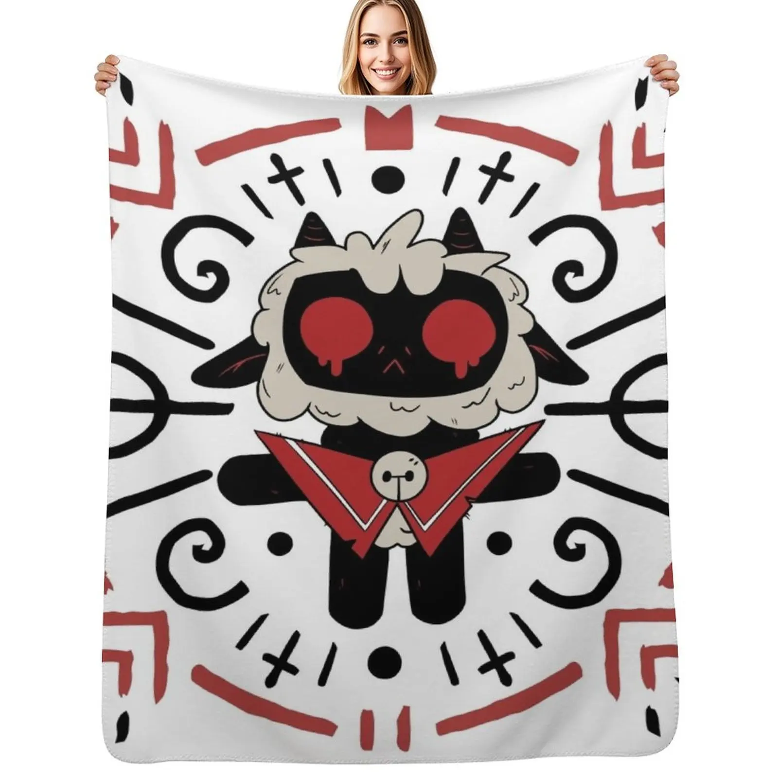 Cult Of The Lamb Magic Circle Throw Blanket Thermals For Travel Single Custom Travel Kid'S Blankets