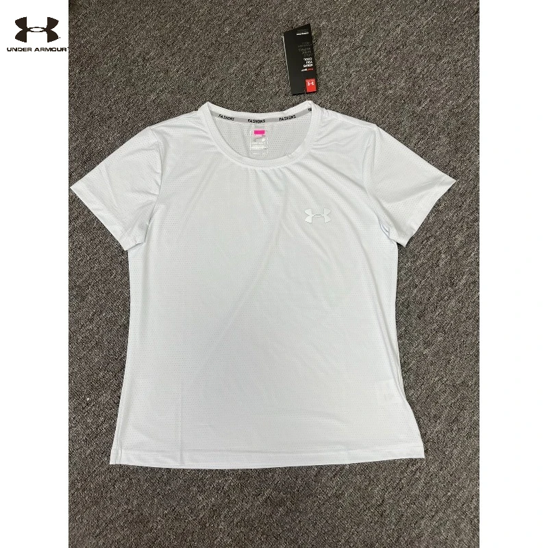 Under Armour Women's Ice Silk Quick Dry T-Shirt Cooling Breathable 4-Way Stretch Short Sleeve Casual Sports Summer Athletic Tops view 5