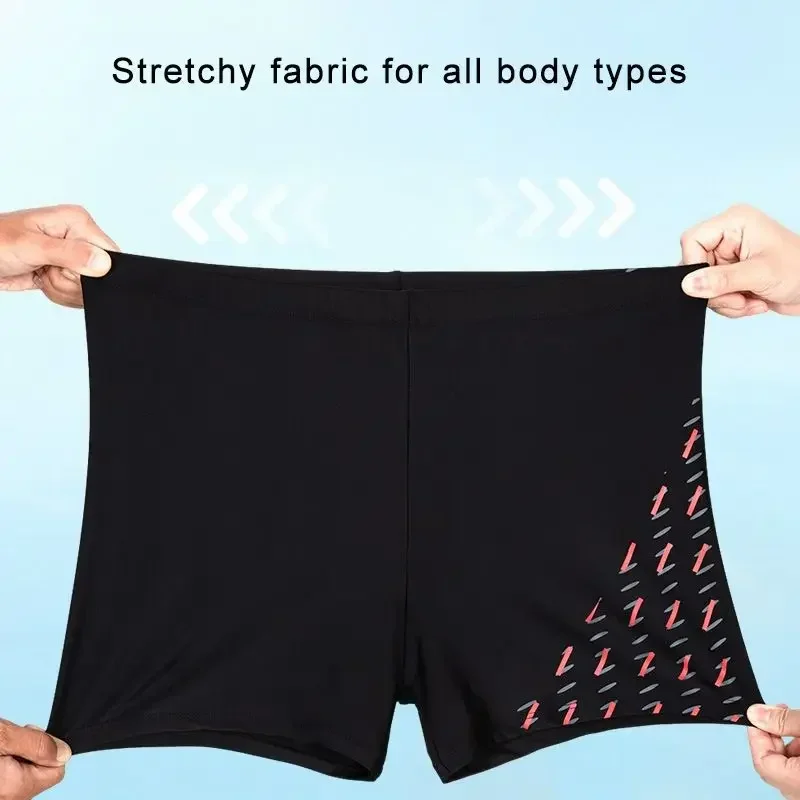 

2 Pack Sets Swimwear Tights Surf Beach Shorts Adults Swim Athletic Training Swimsuit Shorts Men's Swimming Trunks