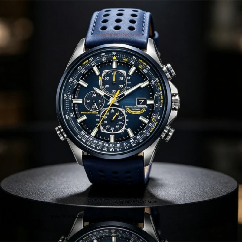 New Men's Luxury Quartz Sports Wrist Watch Stainless Steel Blue Dial Ideal Halloween & Christmas Holiday Gift image 4