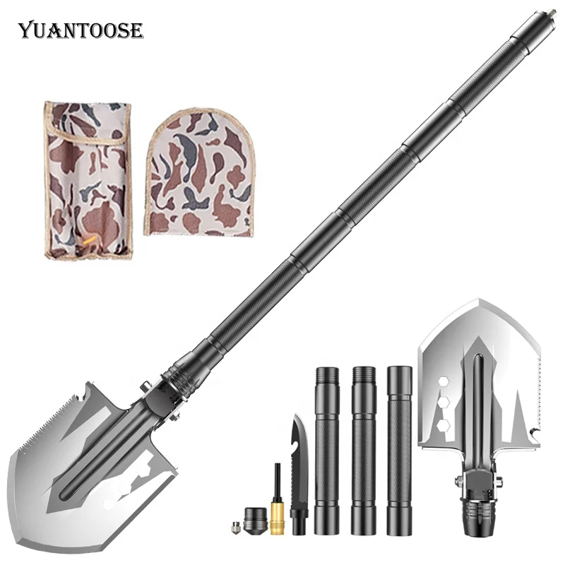 

Camping Multitool Shovel-Portable Folding Outdoor Multifunction Tactical Survival Shovel Axe