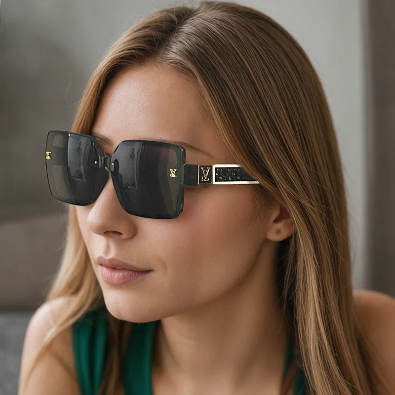 2026 Fashion Brand Luxury Designer Sunglasses for Women Square Vintage Elegant Cute Shades Trendy Travel Party Sun Glasses