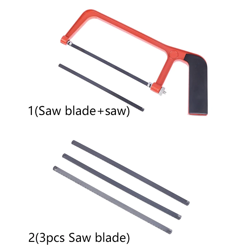 6 Inch Mini Hacksaw Home Small Hand Saw Adjustable Woodworking Saw With 150mm Quality Steel Hacksaw Blade Cutting Wood And Metal