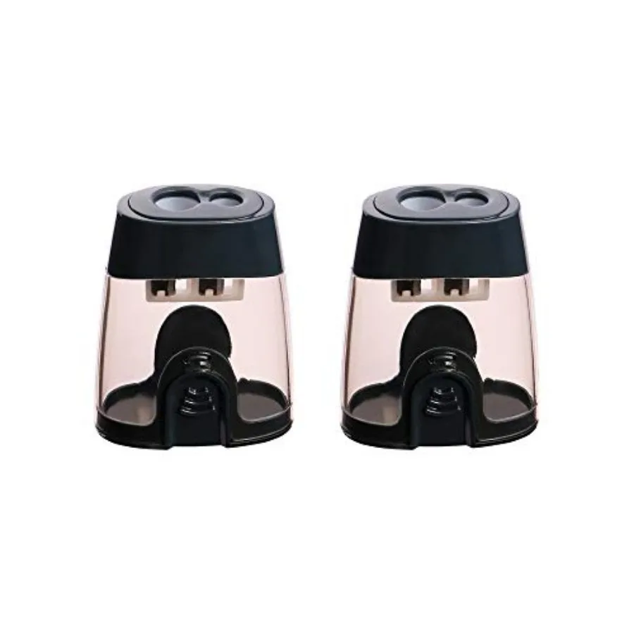 

Manual Pencil Sharpener, 2 Holes, for Standard and Jumbo Color Pencils, 24×51×63 MM, Perfect for,Pack of 2