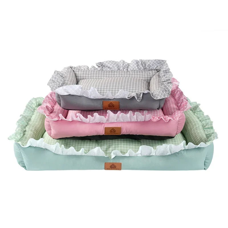 

Home small pet cat dog house pet human sofa bed crawling pad lazy nest