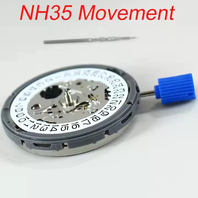 حركة ميكانيكية أوتوماتيكية NH35A يابانية أصلية، 24 بديلة لساعة MOD مجوهرات عالية الدقة، التاريخ هو 3:00، NH35A