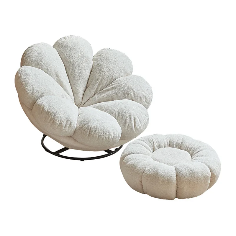 

Lazy sofa reclining and sleeping living room small sofa comfortable rotating petal sofa balcony bedroom single