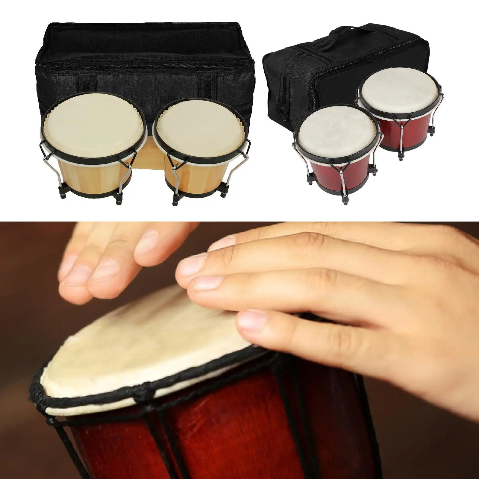 

Bongo Drum Playing Musical Educational Instrument for Children Professionals