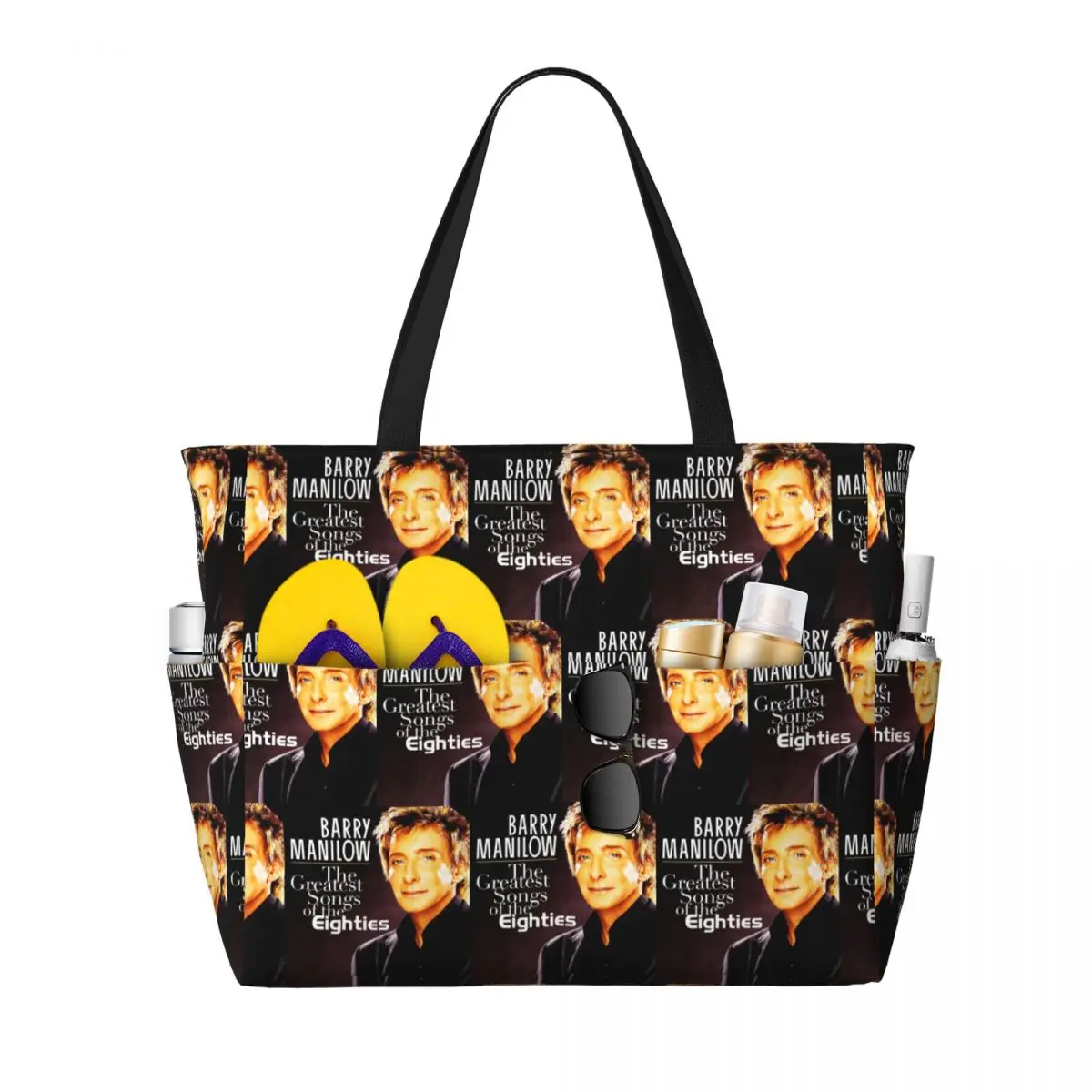 

Popular Musician Barry Manilow Beach Tote Bag Sport Gym Yoga Duffle Large Tote Bag Women Travel Bag Fitness bag