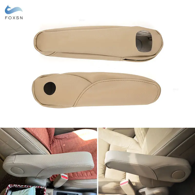 

For Honda CRV CR-V 2007 2008 2009 2pcs Waterproof Leather Car Driver/Passenger Seat Armrest Handle Protective Cover Accessories