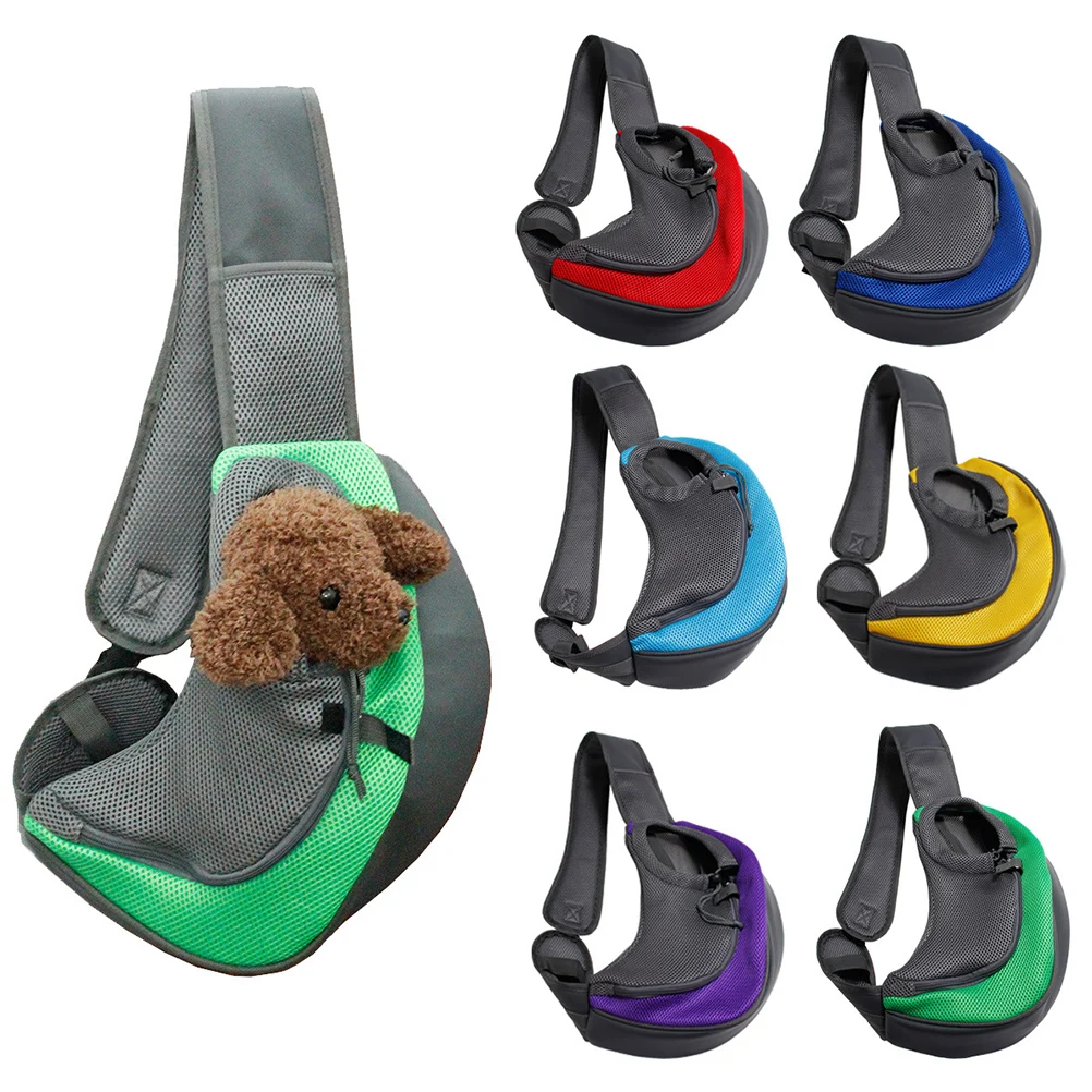 

Pet Shoulder Bag for Dogs Cats Lightweight Durable Polyester Travel Crossbody Storage Grid Fashionable Carriers Supplies