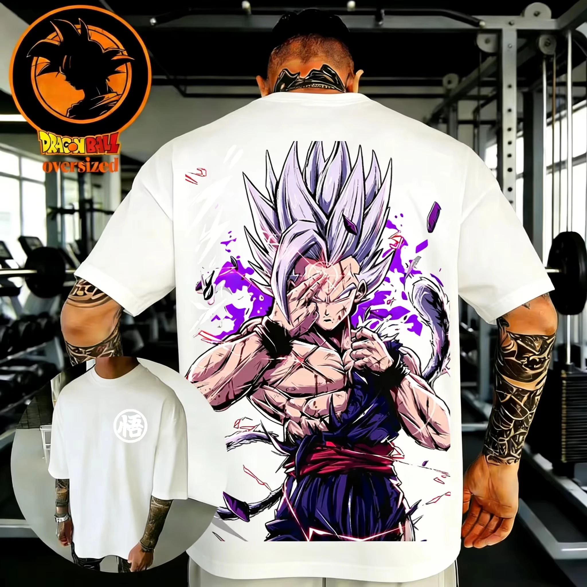 Dragon Ball Anime pure Cotton T-shirt 2026 Summer New Beast Gohan Printed Men's and Women's Harajuku Casual Short Sleeve Tops