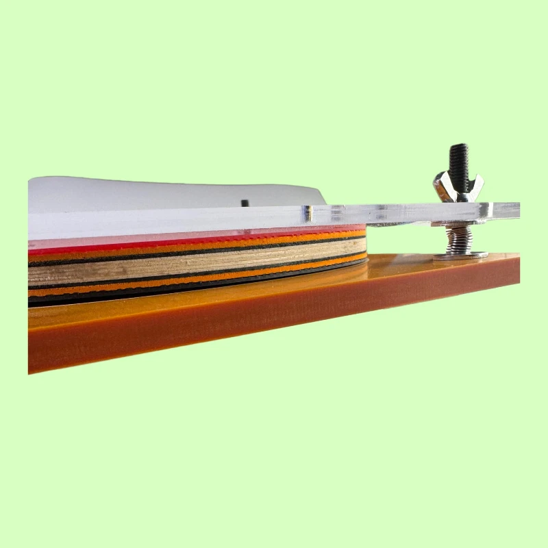 Professional Table Tennis Racket Rubber Pasting Fixture Adhesion Tool Pressing Clamp Precise Rubber Ping Pong Accessories