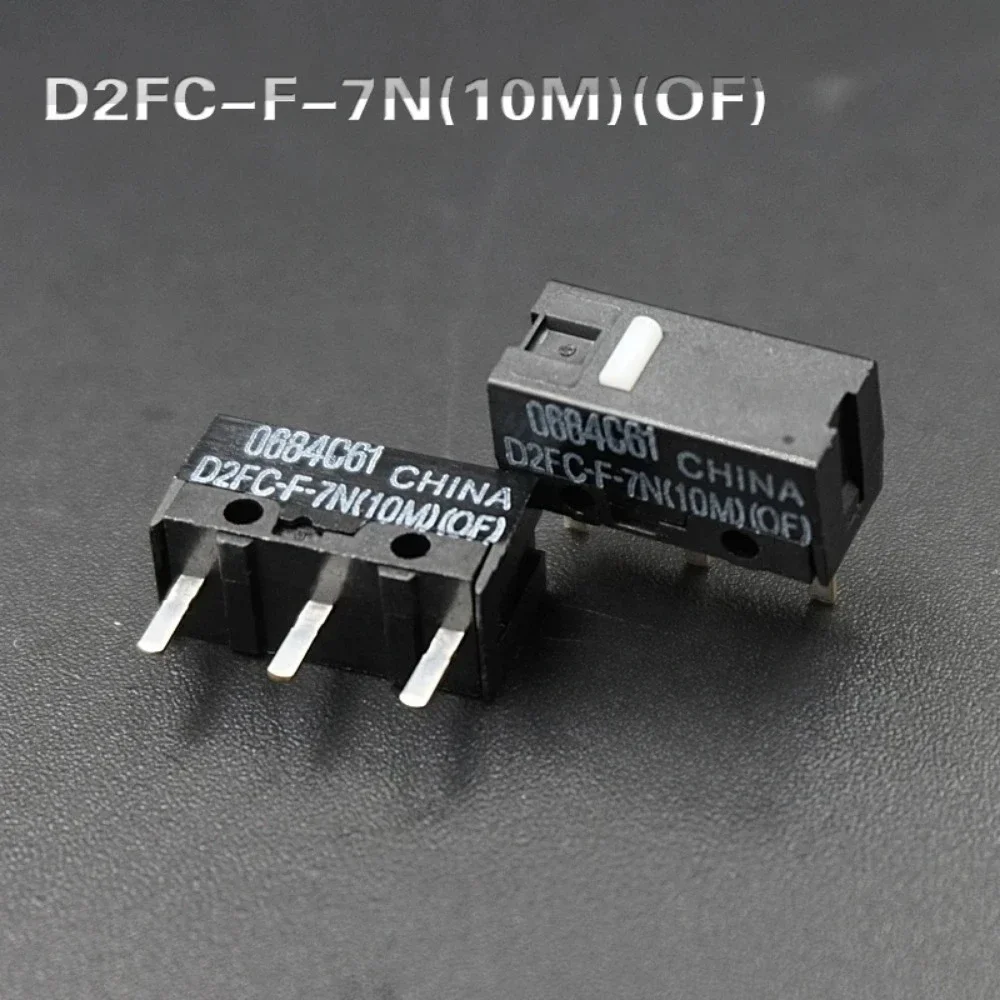 2Pcs Mouse Micro Switch D2FC-F-7N 10M 20M OF for Logitech Mouse Microswitch D2FC-F-K 50M 60MN D2F-F-3-7 D2F-F