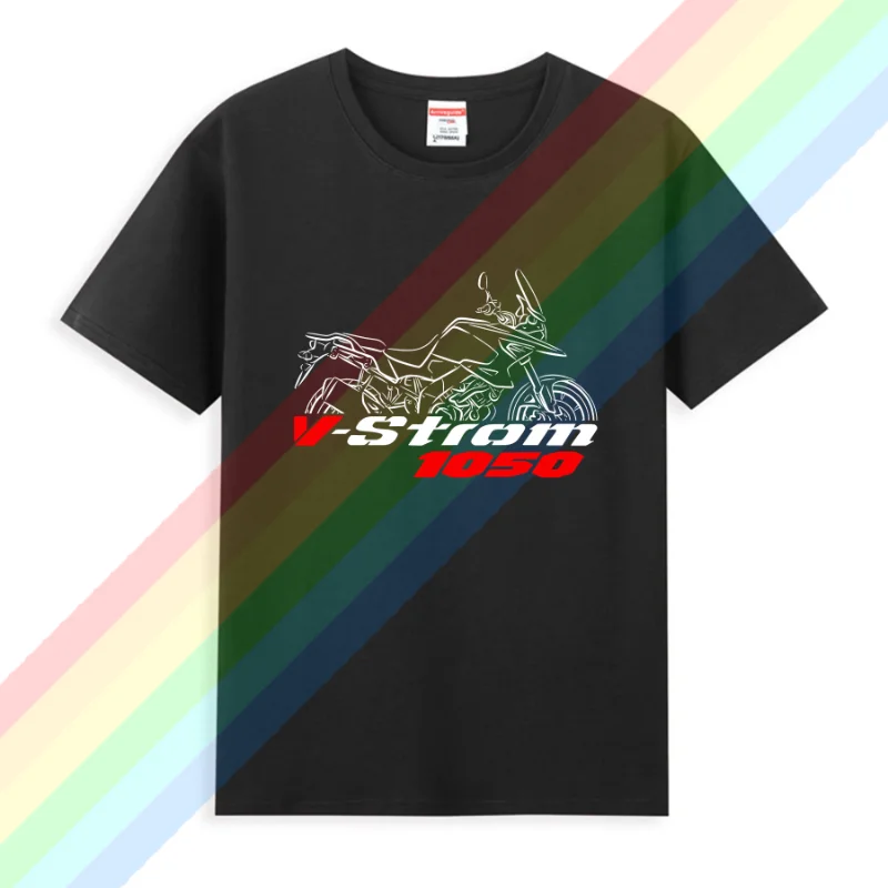 2024 summer Men T Shirt Casual T-shirt Suzukis V-Strom 1050 2020-2024 Graphic Summer Short Sleeves 100% Cotton Cool Tee S-3XL