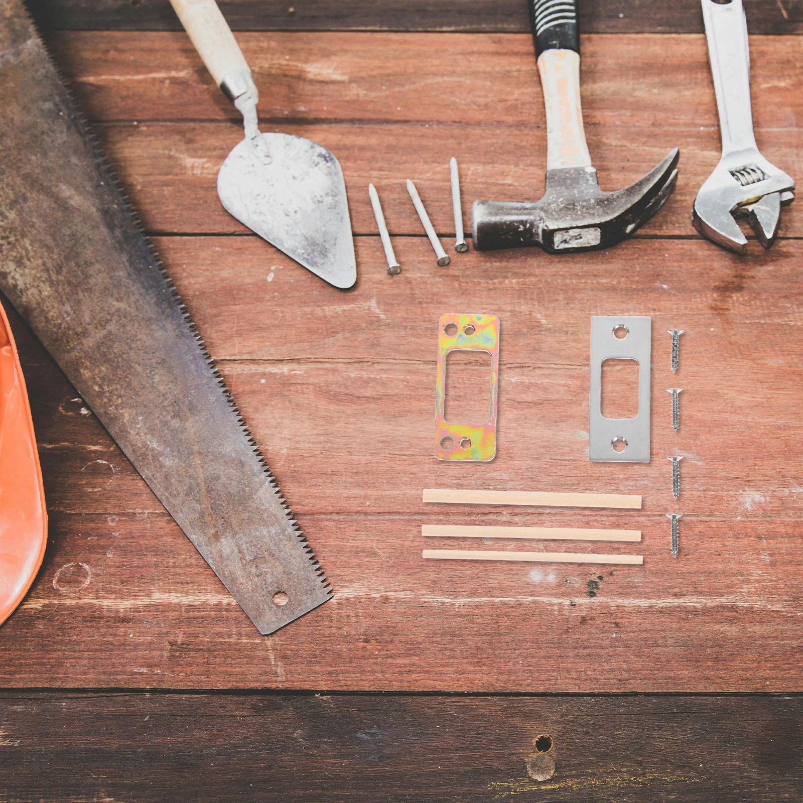 1 مجموعة الباب سترايك لوحة سميكة إصلاح المعادن ل ديدبولت الأمن تعزيز الباب الأمامي تركيب عدة النهاية #2