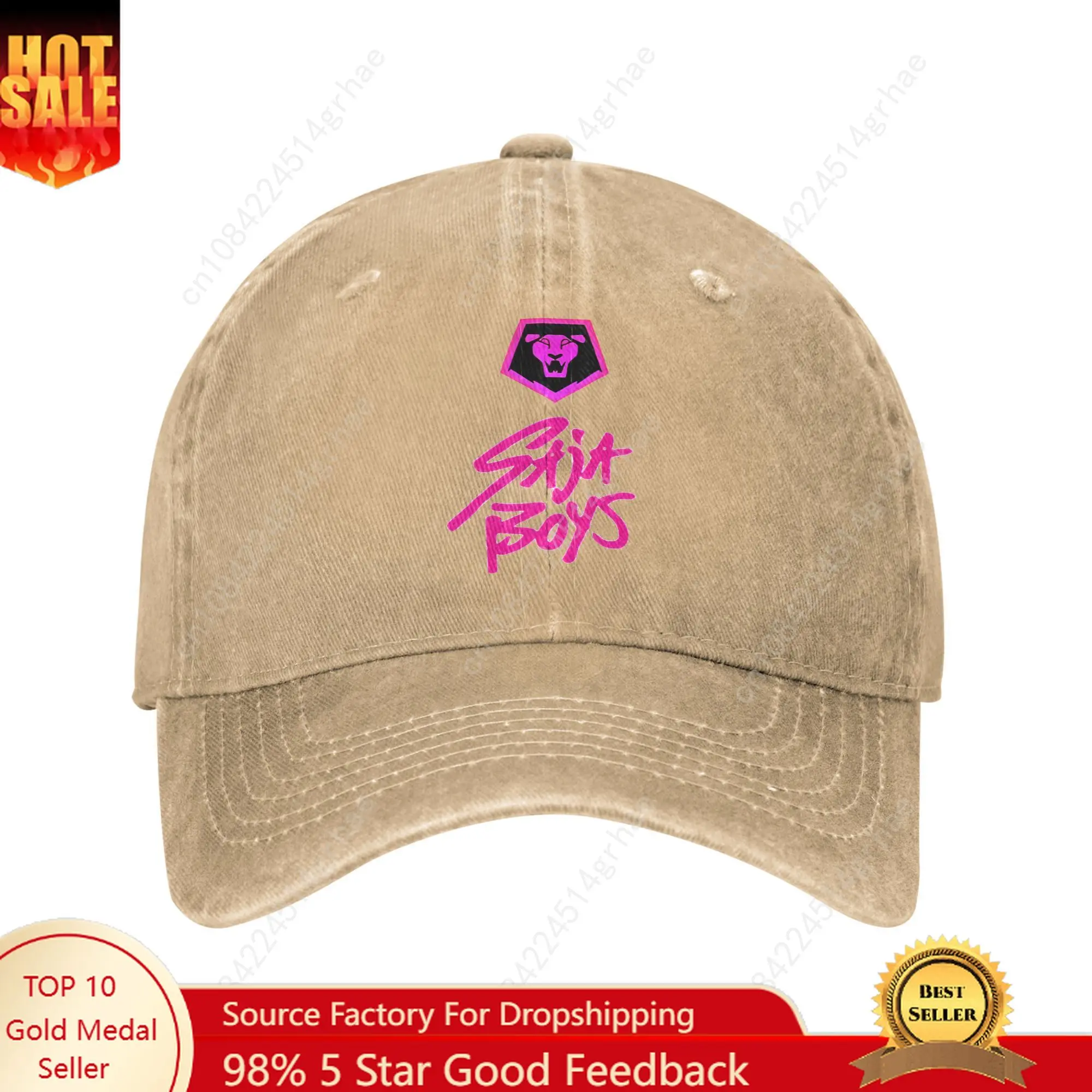 

Summer Saja Boys Lion Logo Baseball Cap Sun Kpop Demon Hunters High Quality Washed Trucker Hat Unisex-Teens Retro Baseball Caps