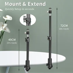 Desktop Adjustable Light Stand C-clamp Light Tripod With 1/4