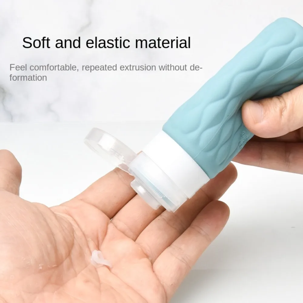 New 90ML Silicone Refillable Bottles Squeeze Large Capacity Shower Gel Lotion Bottle Empty Shampoo Sub-Bottling Travel