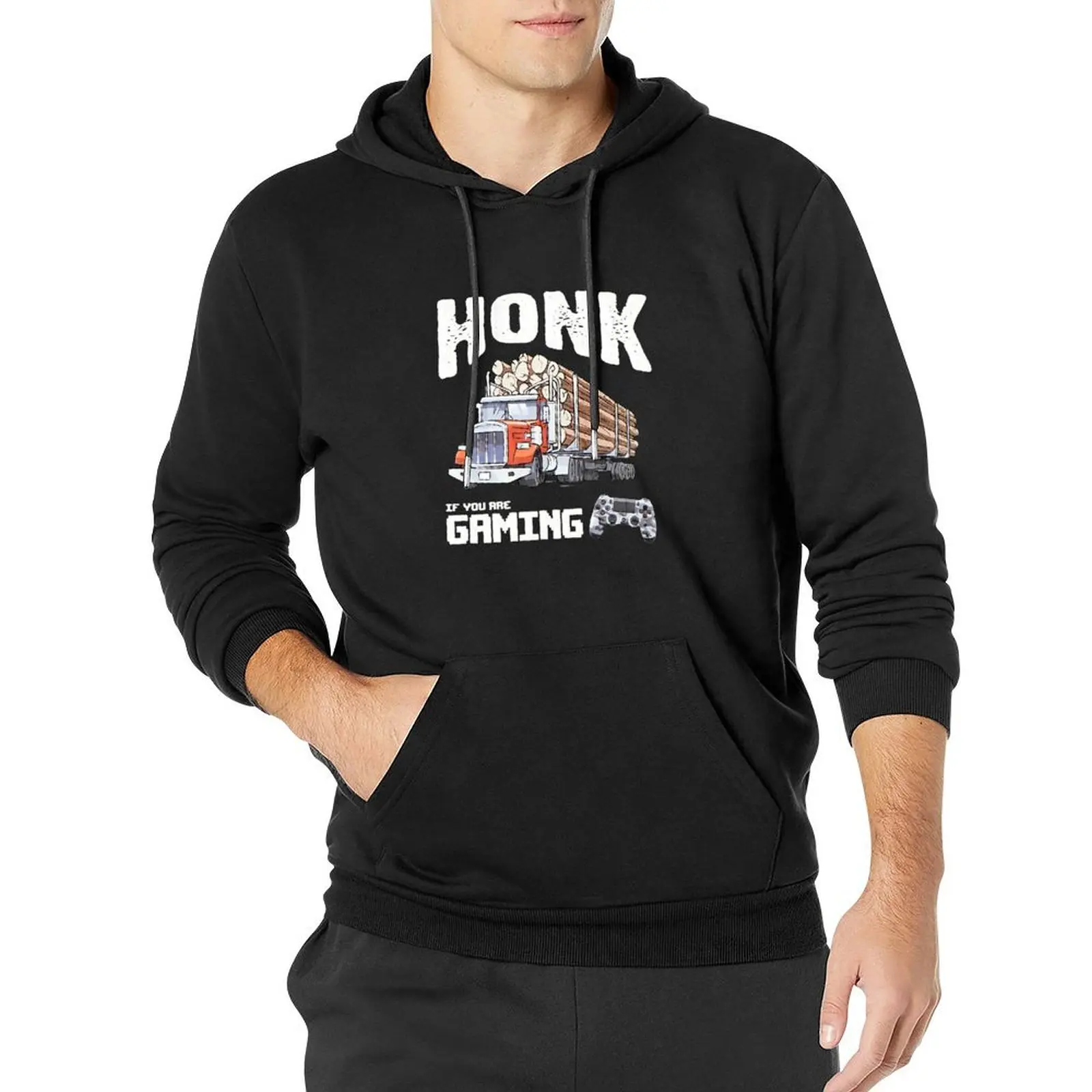 HONK IF YOU ARE GAMING (TRUCKER GAMER) CoolShirtz/Cold Ones t-shirt (REPRODUCTION) Pullover Hoodie