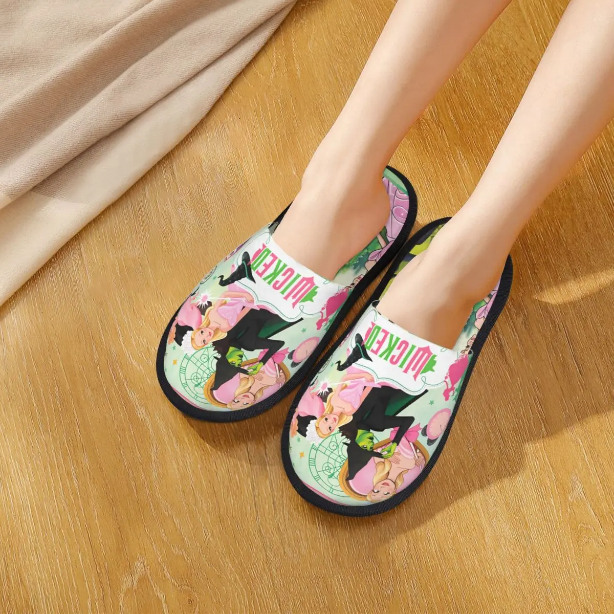 الشتاء شبشب منزل الشريرة لملحقات جيدة المنزلية نِعال من الفراء الشرائح غرفة الساحرة معالج الخيال دافئ عدم الانزلاق الشرائح