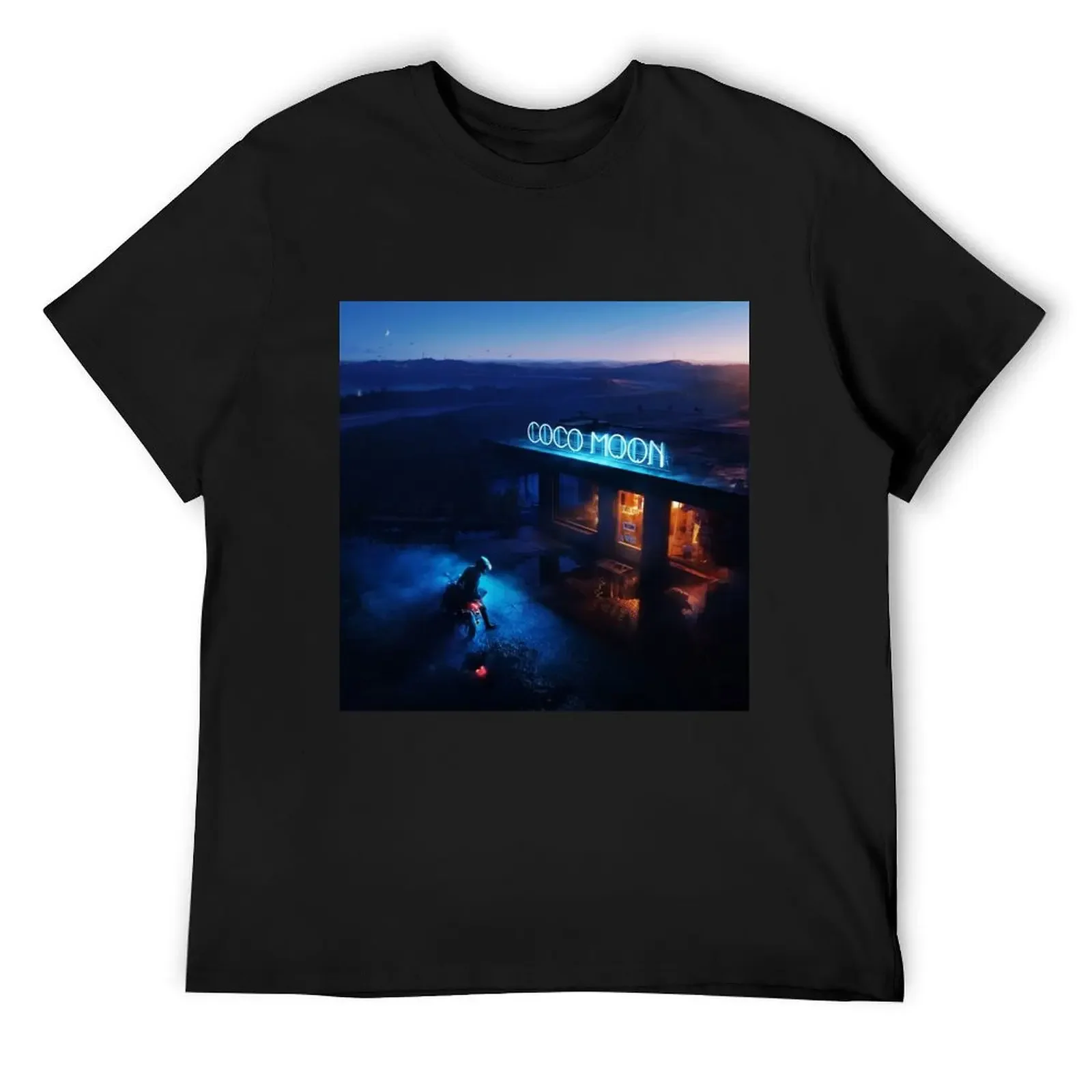 

Coco Owl Moon City T-Shirt designer shirts luxury designer oversized graphic tee custom shirt t shirts for men graphic