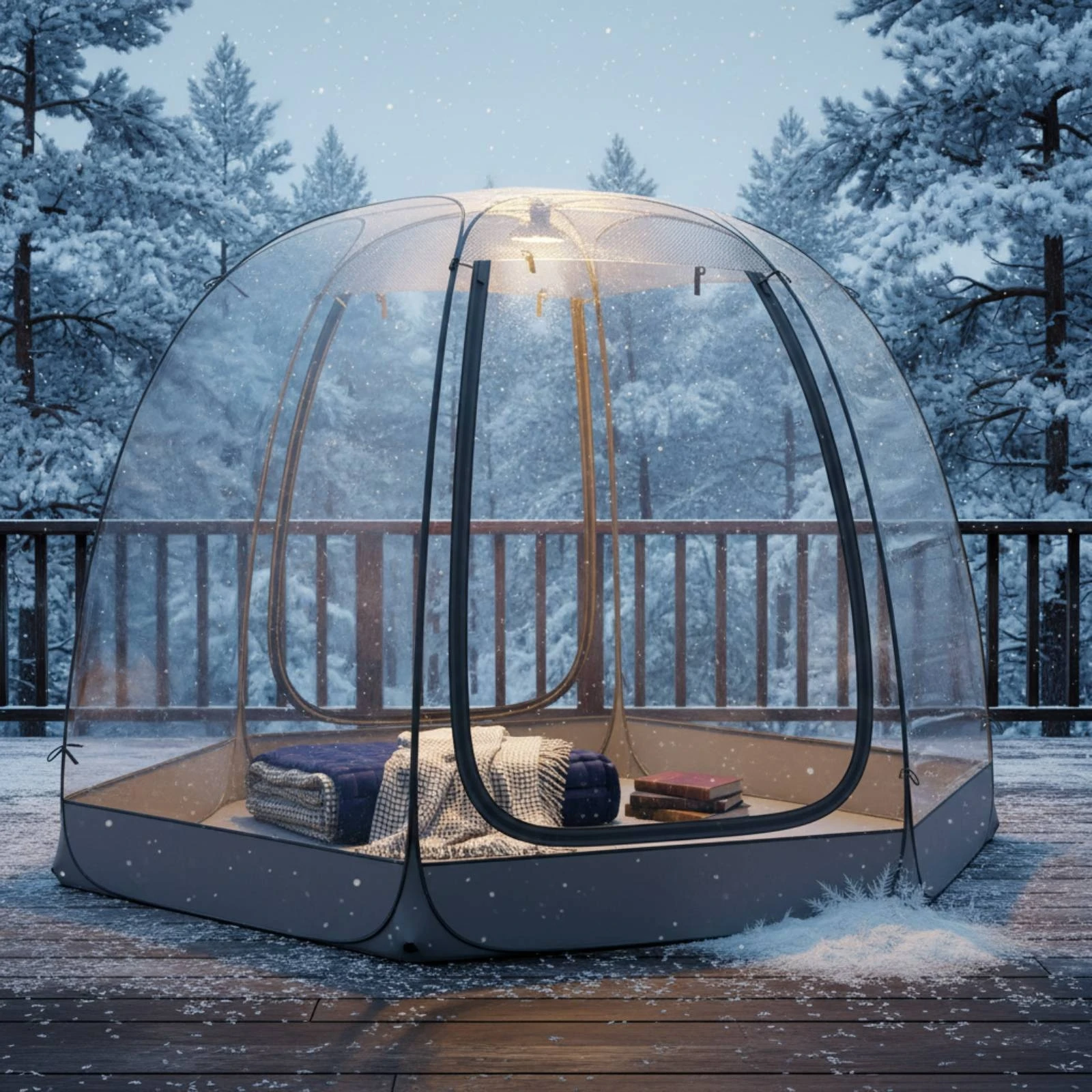 Carpa Transparente Tipo Domo, Carpa de Camping Transparente para Exteriores, Iglú con Vista Panorámica