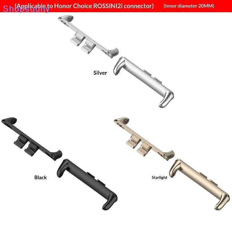 [SU]1Pair Metal Connector Head Adapter For 2i Stainless Steel 316L Strap Adapter 20mm Band Connector Link Attachment[SU]