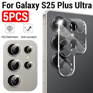 Bilashmart 5 1 Camera Lens Film Samsung Galaxy S25 Plus Ultra S25Ultra HD Clear Camera Protector Glass Rear Lens Tempered Glass Film