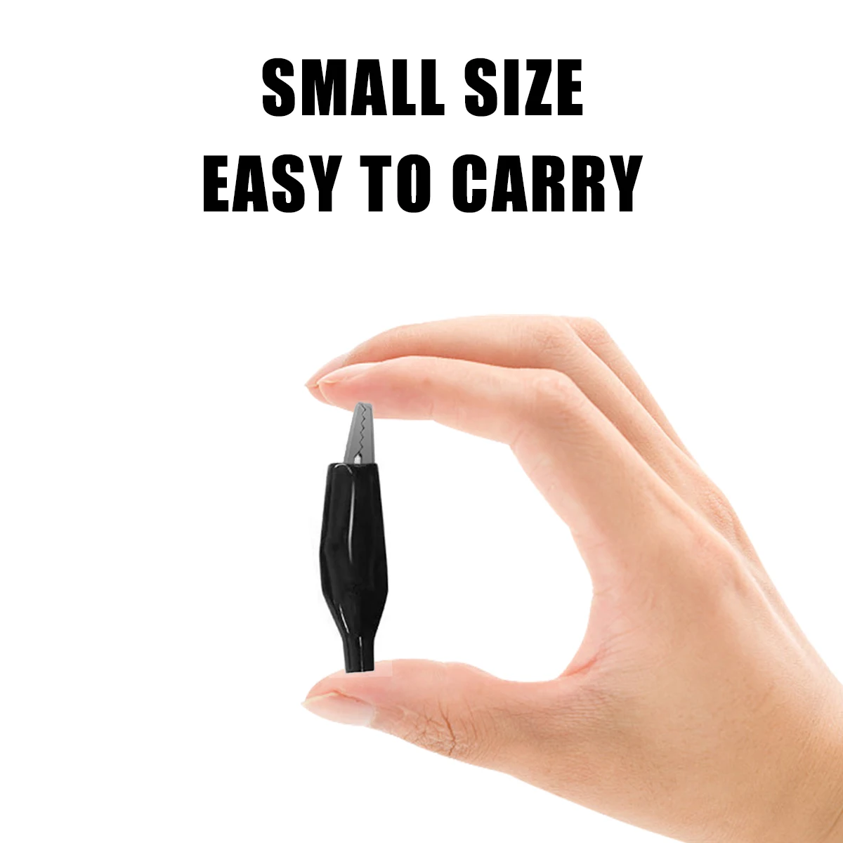 20PCS Mini Alligator Clips 27mm Red Black Test Clips with Plastic Cover for Electrical DIY Testing