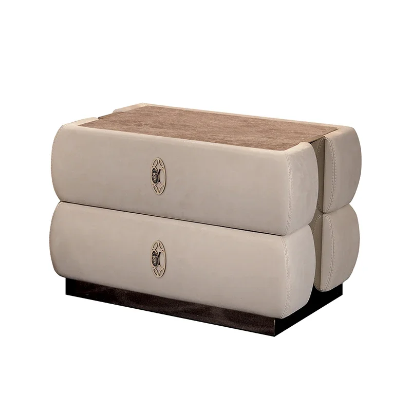 

Scandinavian style wooden bedside table with modern design, suitable for use in a family or hotel apartment