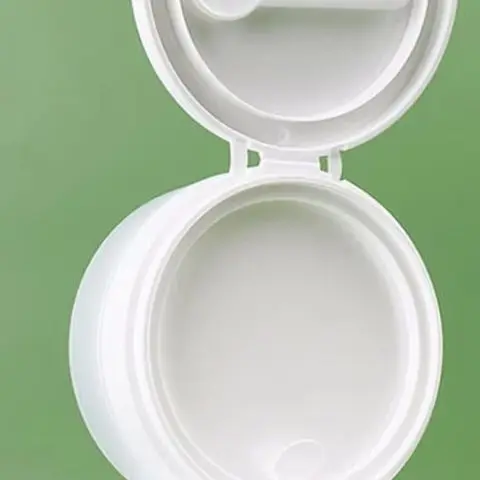 Tapa abatible de 50/120g con cuchara o pinzas, botellas rellenables, bote vacío, loción de crema facial de viaje, tarro de maquillaje de algodón cosmético