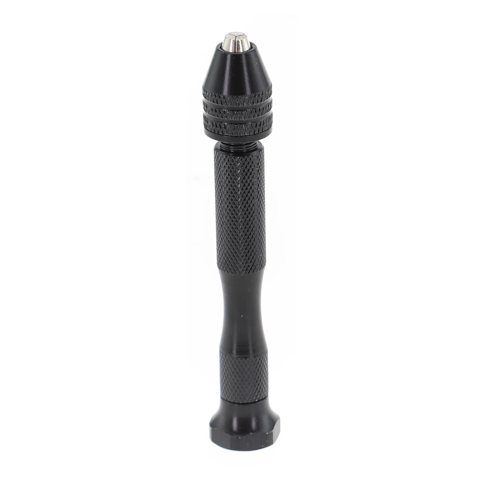 Taladro de mano de aleación de aluminio, brocas de mano de 0,3-3,2mm para perforar madera y Goma, Mini taladro de mano negro