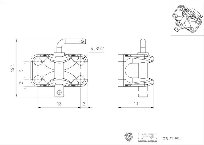 Lesu części zamienne metalowy tylny hak ogonowy do modelu 1/14 RC ciągnik siodłowy samochód tukan RC Hobby DIY Tamiyaya TH02342