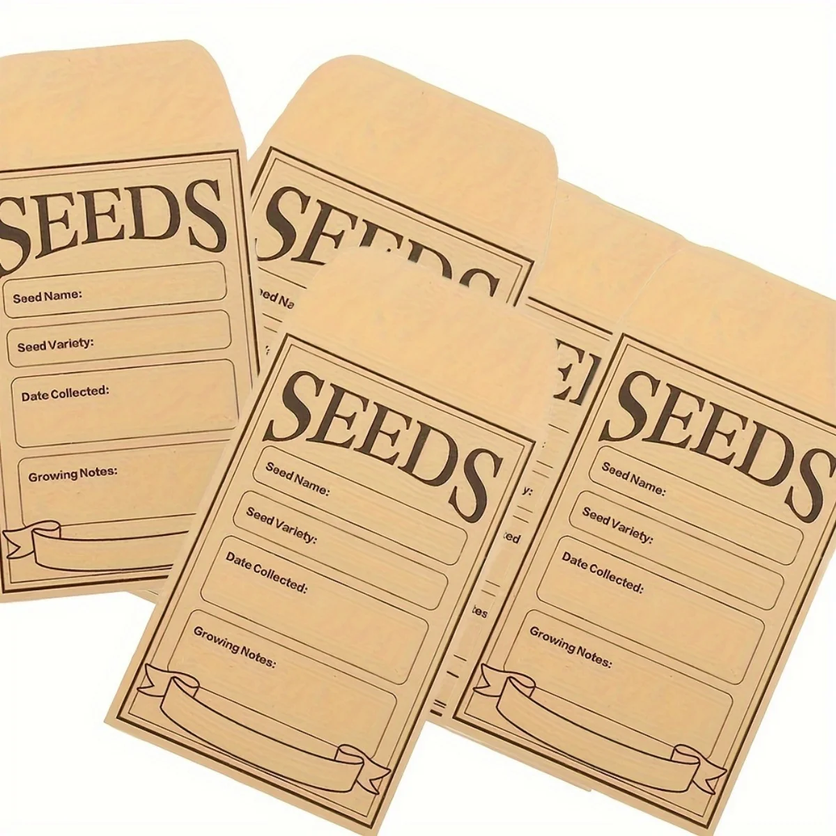 50 pcs seed envelope, seed package 3.14 x 4.72 inches, seed saving, envelope with secure small envelope, sealed envelope to coll